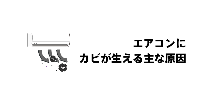 エアコンにカビが生える主な原因